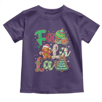 Funny Falala Christmas Song Faux Glitter Gingerbread Toddler T Shirt - Wonder Print Shop