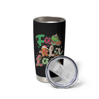 Funny Falala Christmas Song Faux Glitter Gingerbread Tumbler Cup - Wonder Print Shop