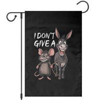 Funny I Dont Give a Rats Ass Garden Flag Donkey And Mouse Meme - Wonder Print Shop