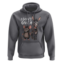 Funny I Dont Give a Rats Ass Hoodie Donkey And Mouse Meme - Wonder Print Shop
