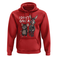Funny I Dont Give a Rats Ass Hoodie Donkey And Mouse Meme - Wonder Print Shop