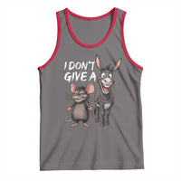 Funny I Dont Give a Rats Ass Tank Top Donkey And Mouse Meme - Wonder Print Shop