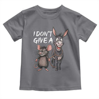 Funny I Dont Give a Rats Ass Toddler T Shirt Donkey And Mouse Meme - Wonder Print Shop