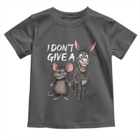 Funny I Dont Give a Rats Ass Toddler T Shirt Donkey And Mouse Meme - Wonder Print Shop