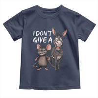 Funny I Dont Give a Rats Ass Toddler T Shirt Donkey And Mouse Meme - Wonder Print Shop