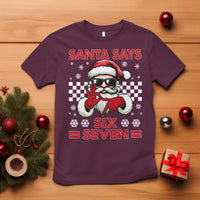 67 Christmas T Shirt Funny Santa Says Six Seven Meme Gen Alpha Slang - Wonder Print Shop