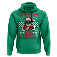 67 Christmas Hoodie Funny Santa Says Six Seven Meme Gen Alpha Slang - Wonder Print Shop
