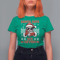 67 Christmas T Shirt For Women Funny Santa Says Six Seven Meme Gen Alpha Slang - Wonder Print Shop