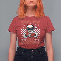 67 Christmas T Shirt For Women Funny Santa Says Six Seven Meme Gen Alpha Slang - Wonder Print Shop
