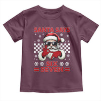 67 Christmas Toddler T Shirt Funny Santa Says Six Seven Meme Gen Alpha Slang - Wonder Print Shop