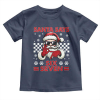 67 Christmas Toddler T Shirt Funny Santa Says Six Seven Meme Gen Alpha Slang - Wonder Print Shop