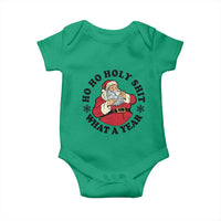 Ho Ho Holy Shit What A Year Baby Onesie Funny Christmas Santa - Wonder Print Shop