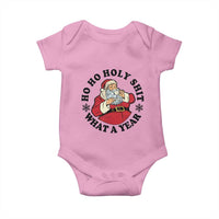 Ho Ho Holy Shit What A Year Baby Onesie Funny Christmas Santa - Wonder Print Shop