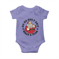 Ho Ho Holy Shit What A Year Baby Onesie Funny Christmas Santa - Wonder Print Shop