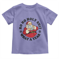 Ho Ho Holy Shit What A Year Toddler T Shirt Funny Christmas Santa - Wonder Print Shop