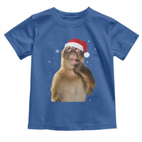 Christmas Thinking Monkey Meme Humor Brainrot Toddler T Shirt - Wonder Print Shop