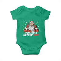 You Aint Getting Shit Christmas Santa Baby Onesie Funny Dirty Xmas Adult Humor - Wonder Print Shop