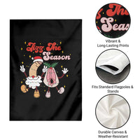 Dirty Christmas Jizz The Season Garden Flag Funny Xmas Inappropriate Adult Humor - Wonder Print Shop