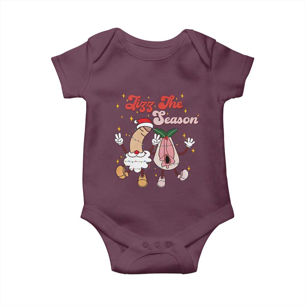 Dirty Christmas Jizz The Season Baby Onesie Funny Xmas Inappropriate Adult Humor - Wonder Print Shop