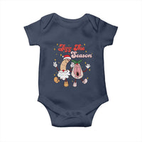 Dirty Christmas Jizz The Season Baby Onesie Funny Xmas Inappropriate Adult Humor - Wonder Print Shop
