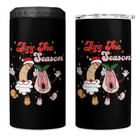 Dirty Christmas Jizz The Season 4 in 1 Can Cooler Tumbler Funny Xmas Inappropriate Adult Humor - Wonder Print Shop