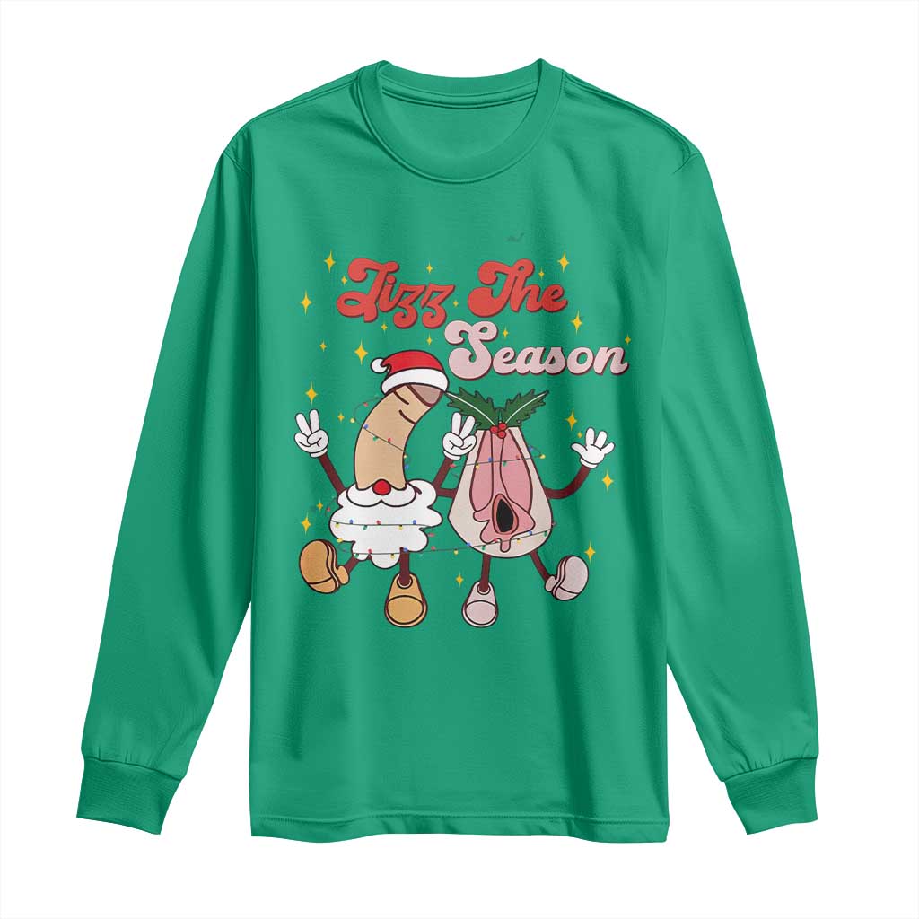 Dirty Christmas Jizz The Season Long Sleeve Shirt Funny Xmas Inappropriate Adult Humor - Wonder Print Shop