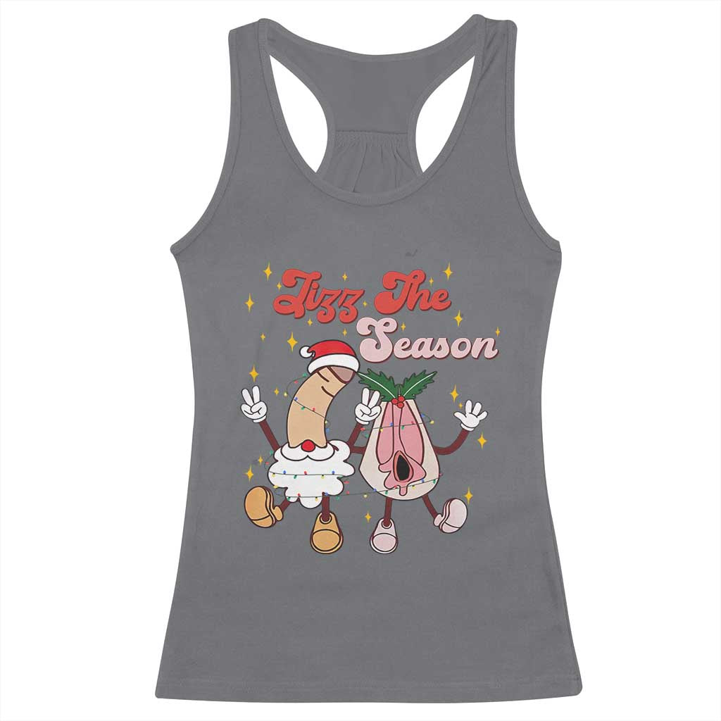 Dirty Christmas Jizz The Season Racerback Tank Top Funny Xmas Inappropriate Adult Humor - Wonder Print Shop