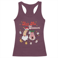Dirty Christmas Jizz The Season Racerback Tank Top Funny Xmas Inappropriate Adult Humor - Wonder Print Shop