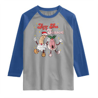 Dirty Christmas Jizz The Season Raglan Shirt Funny Xmas Inappropriate Adult Humor - Wonder Print Shop