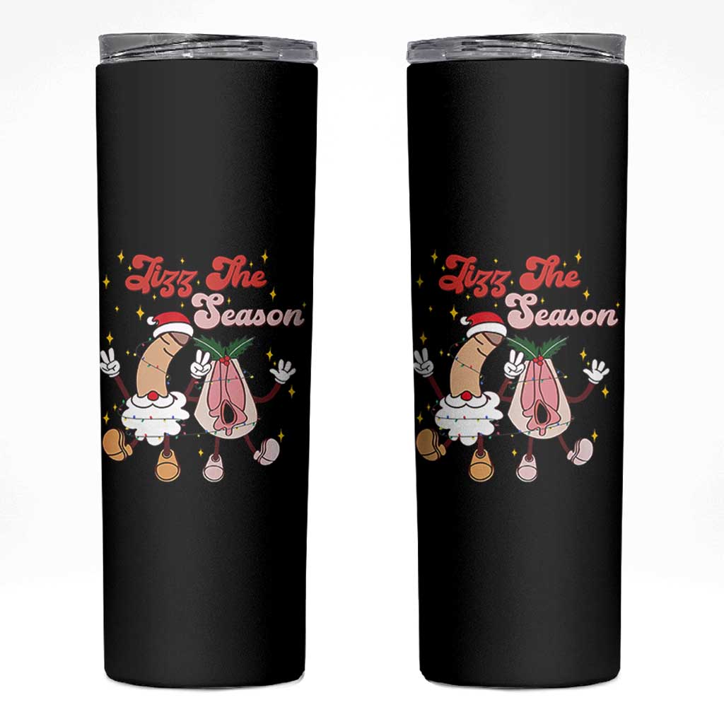 Dirty Christmas Jizz The Season Skinny Tumbler Funny Xmas Inappropriate Adult Humor - Wonder Print Shop