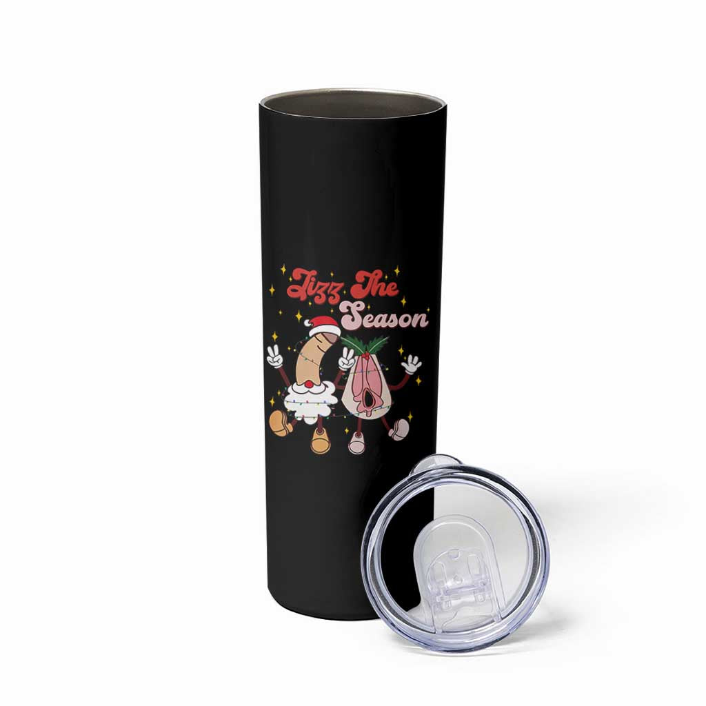 Dirty Christmas Jizz The Season Skinny Tumbler Funny Xmas Inappropriate Adult Humor - Wonder Print Shop