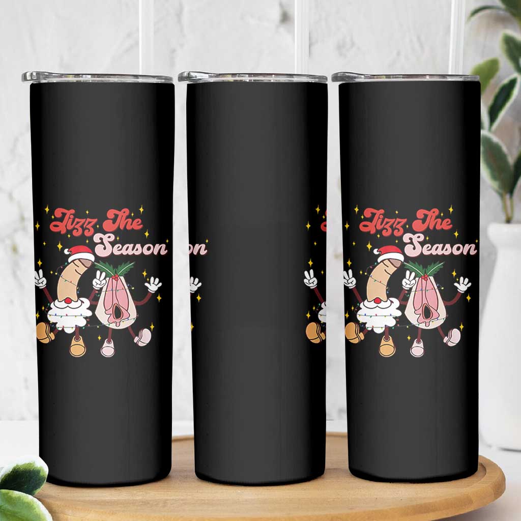 Dirty Christmas Jizz The Season Skinny Tumbler Funny Xmas Inappropriate Adult Humor - Wonder Print Shop