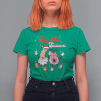 Dirty Christmas Jizz The Season T Shirt For Women Funny Xmas Inappropriate Adult Humor - Wonder Print Shop