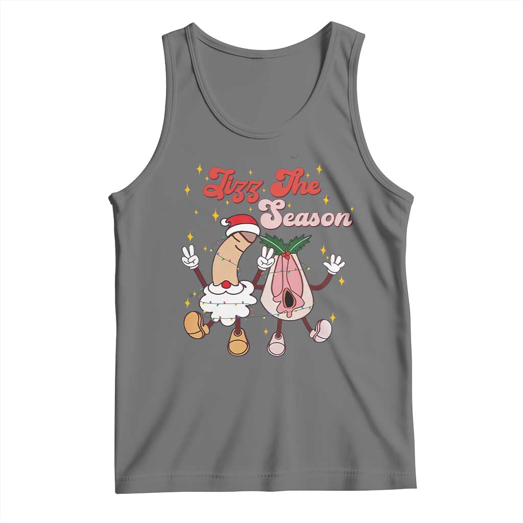 Dirty Christmas Jizz The Season Tank Top Funny Xmas Inappropriate Adult Humor - Wonder Print Shop