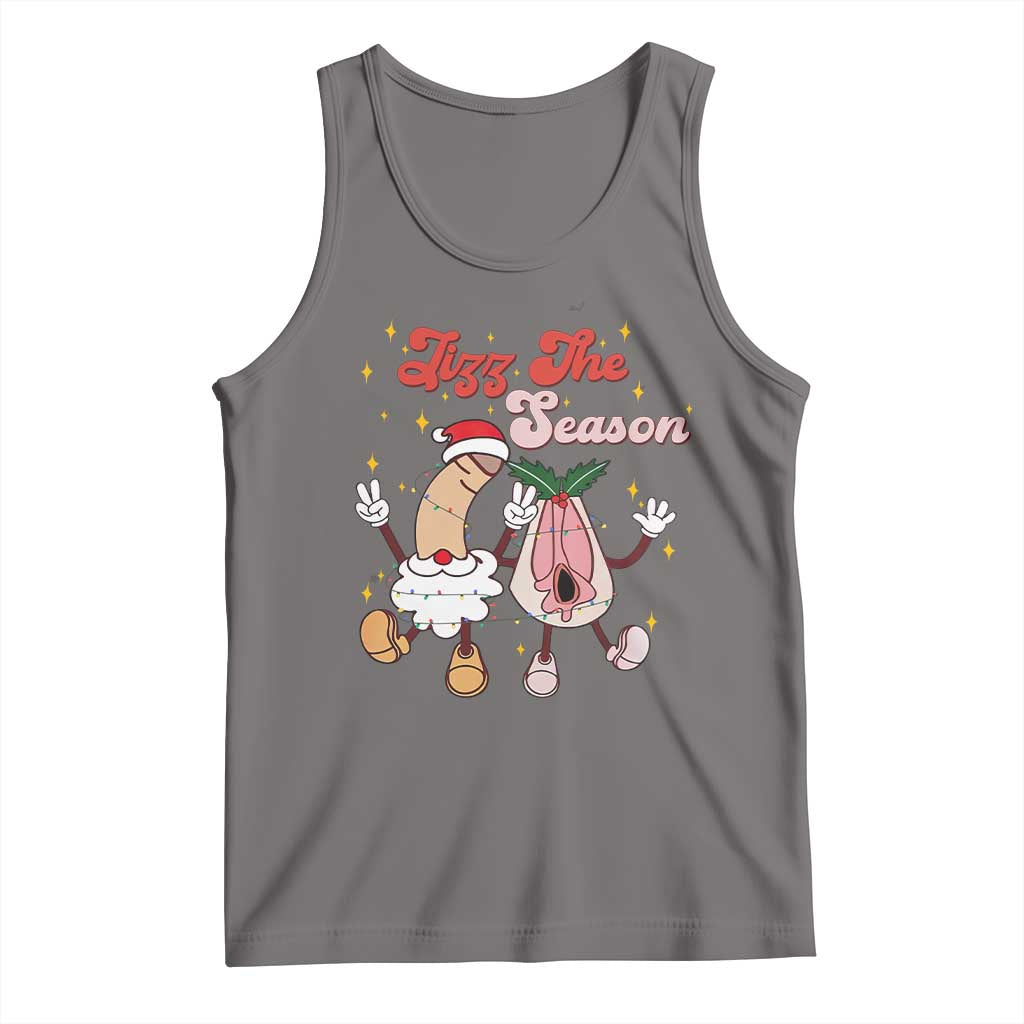 Dirty Christmas Jizz The Season Tank Top Funny Xmas Inappropriate Adult Humor - Wonder Print Shop