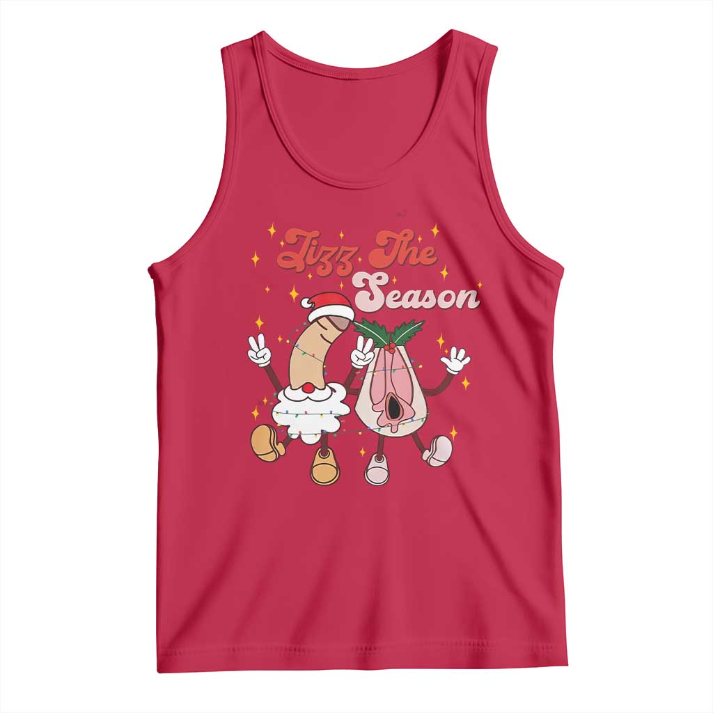 Dirty Christmas Jizz The Season Tank Top Funny Xmas Inappropriate Adult Humor - Wonder Print Shop