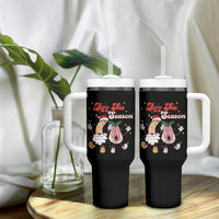 Dirty Christmas Jizz The Season Tumbler With Handle Funny Xmas Inappropriate Adult Humor - Wonder Print Shop