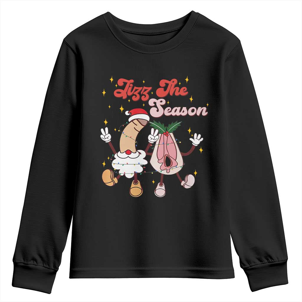 Dirty Christmas Jizz The Season Youth Sweatshirt Funny Xmas Inappropriate Adult Humor - Wonder Print Shop