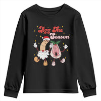 Dirty Christmas Jizz The Season Youth Sweatshirt Funny Xmas Inappropriate Adult Humor - Wonder Print Shop