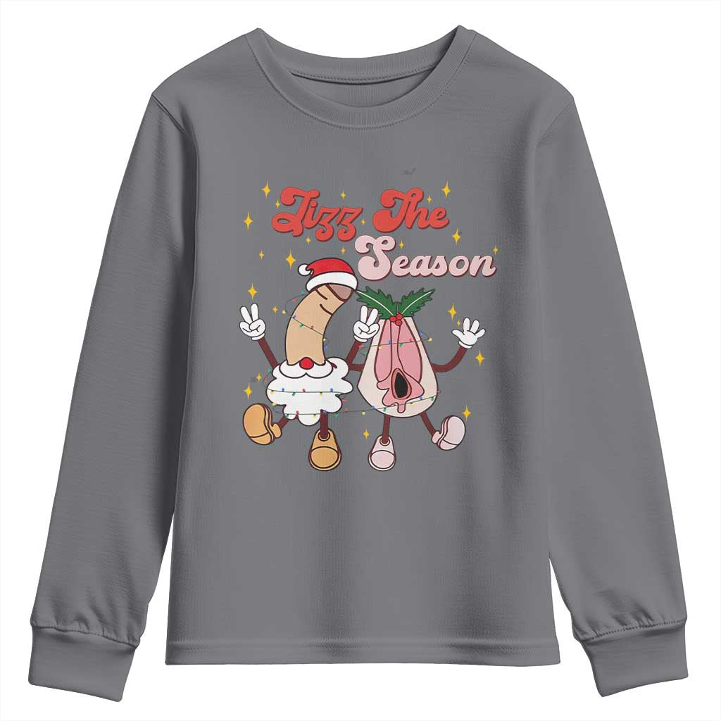 Dirty Christmas Jizz The Season Youth Sweatshirt Funny Xmas Inappropriate Adult Humor - Wonder Print Shop