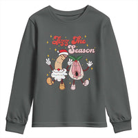 Dirty Christmas Jizz The Season Youth Sweatshirt Funny Xmas Inappropriate Adult Humor - Wonder Print Shop