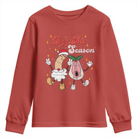 Dirty Christmas Jizz The Season Youth Sweatshirt Funny Xmas Inappropriate Adult Humor - Wonder Print Shop