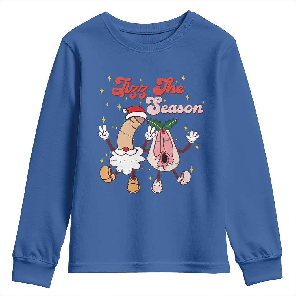 Dirty Christmas Jizz The Season Youth Sweatshirt Funny Xmas Inappropriate Adult Humor - Wonder Print Shop