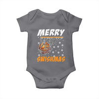 Funny Christmas Basketball Baby Onesie Merry Swishmas Xmas Swish Technique - Wonder Print Shop