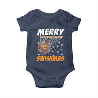 Funny Christmas Basketball Baby Onesie Merry Swishmas Xmas Swish Technique - Wonder Print Shop