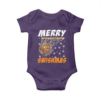 Funny Christmas Basketball Baby Onesie Merry Swishmas Xmas Swish Technique - Wonder Print Shop