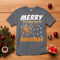 Funny Christmas Basketball T Shirt Merry Swishmas Xmas Swish Technique - Wonder Print Shop