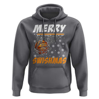 Funny Christmas Basketball Hoodie Merry Swishmas Xmas Swish Technique - Wonder Print Shop