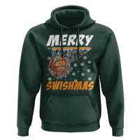 Funny Christmas Basketball Hoodie Merry Swishmas Xmas Swish Technique - Wonder Print Shop