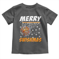 Funny Christmas Basketball Toddler T Shirt Merry Swishmas Xmas Swish Technique - Wonder Print Shop